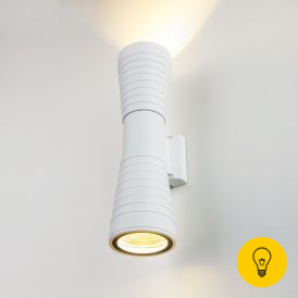 Tube double белый уличный настенный светодиодный светильник 1502 TECHNO LED
