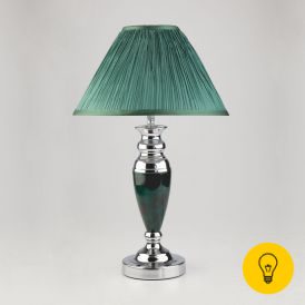 Классическая настольная лампа 008/1T зеленый