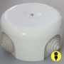Распаечная керамическая коробка D90 Белая