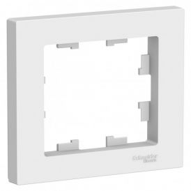 Рамка 1-ая (одинарная), Белый, серия Atlas Design, Schneider Electric