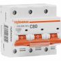 Автоматический выключатель Texenergo ВА 47100 3п 80А 10кА характеристика С TAM310C080-1