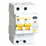 Автоматический диффернциальный выключатель тока IEK 2п 3.5модуля C 20A 30mA тип A 4.5kA АД-12М ИЭК MAD12-2-020-C-030
