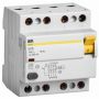 Выключатель дифференциального тока IEK 4п 50A 300mA тип AC ВД1-63 ИЭК MDV10-4-050-300