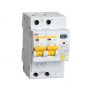 Дифференциальный автоматический выключатель тока IEK АД-12М C, 63A, 30mA, тип A, 4.5kA, 2п, 4модуля MAD12-2-063-C-030