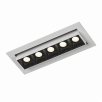 Светильник светодиодный потолочный встраиваемый наклонный, серия DL-UM9, Ч/Б, 6Вт, IP20, Теплый белый (3000К)