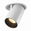 Светильник потолочный светодиодный потолочный встраиваемый поворотно-выдвижной, серия SPL, Ч/Б, 12Вт, IP20, Теплый белый (3000К)