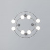 Подвесной светильник со стеклянными плафонами 360/8 хром