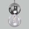 Подвесной светильник со стеклянным плафоном 50091/1 хром/дымчатый