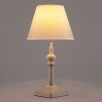 Классическая настольная лампа 01061/1 белый с золотом