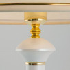 Настольная лампа с абажуром 60019/1 глянцевый белый