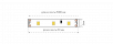 Лента светодиодная эконом 2835, 60 LED/м, 4,8 Вт/м, 12В , IP20, Цвет: Холодный белый