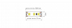 Лента со скотчем 3М светодиодная стандарт 3528, 120 LED/м, 9,6 Вт/м, 12В , IP20, Цвет: Желтый