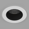 Светильник светодиодный потолочный встраиваемый , серия AL, Черно-белый, 7Вт, IP65, Теплый белый (3000К)