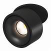 Светильник светодиодный потолочный встраиваемый наклонно-поворотный, серия I, Черный, 9Вт, IP20, Теплый белый (3000К)
