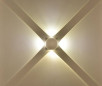 Настенный светильник SFERA-DBL, Белый, 4Вт, 3000K, IP54, GW-A161-4-4-WH-WW