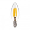 Филаментная светодиодная лампа Свеча" C35 9W 4200K E14 (CW35 прозрачный) BLE1426"