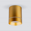 Накладной светодиодный светильник DLR021 9W 4200K золото матовый