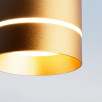 Накладной светодиодный светильник DLR021 9W 4200K золото матовый