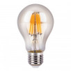 Филаментная светодиодная лампа А60 8W 3300K E27 (тонированная) BLE2705