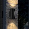 Уличный настенный светодиодный светильник Dual  IP54 1501 TECHNO LED чёрный
