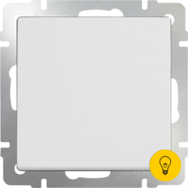 W1113001/ Перекрестный переключатель одноклавишный (белый)