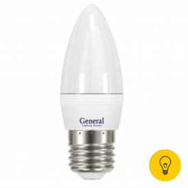 Светодиодная лампа General свеча 7Вт E27 2700К
