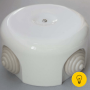 Распаечная керамическая коробка D90 Белая