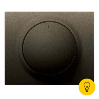 Лицевая панель для поворотного светорегулятора Legrand Galea Life - темная бронза