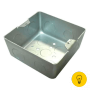 Коробка для люков LUK/2 (AL, BR) Ecoplast BOX/2S в пол, металлическая для заливки в бетон