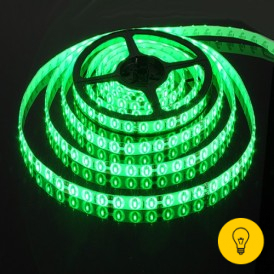 Светодиодная лента 3528/60 LED 4.8W IP65 зеленый свет