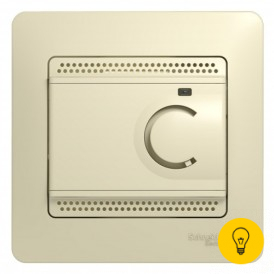 Терморегулятор для теплого пола, Бежевый, серия Glossa, Schneider Electric