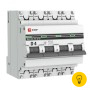 Автоматический выключатель EKF 4P, 4А, 4,5kA, ВА 47-63, PROxima, SQ mcb4763-4-04D-pro