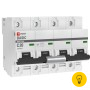 Автоматический выключатель EKF Basic ВА 47-100, 4P, 20А, 10kA mcb47100-4-20C-bas