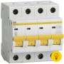 Автоматический выключатель IEK ВА47-29, 4Р, 3А, 4,5кА, х-ка С MVA20-4-003-C