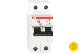 Автоматический модульный выключатель ABB 2п C SH202L 4.5кА 20А 2CDS242001R0204