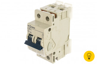 Автоматический выключатель ABL 2P, C, 16 A, 10 кА, 230/400 В AC, серия Т C16T2