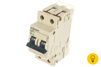 Автоматический выключатель ABL 2P, C, 25 A 10 кА, 230/400 В AC, серия Т C25T2