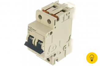 Автоматический выключатель ABL 2P, D, 50 A, 10 кА, 230/400 В AC, серия Т D50T2