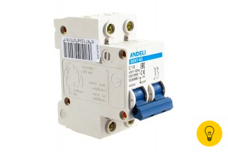 Автоматический выключатель ANDELI DZ47-63/2P 16A 4.5kA х-ка C ADL01-078