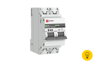 Автоматический выключатель EKF 2P 50А 4.5kA ВА47-63 PROxima SQmcb4763-2-50B-pro