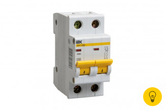 Автоматический выключатель IEK ВА47-29М, 2P, 3A, 4,5кА, характеристика B MVA21-2-003-B