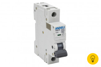 Автоматический выключатель ANDELI DZ66-63/1P 10A 6kA х-ка C ADL01-227