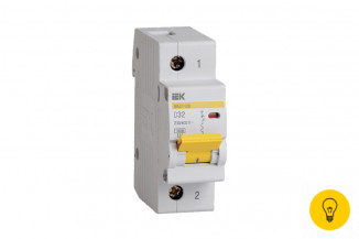 Автоматический выключатель IEK ВА47-100, 1Р, 32А, 10кА, характеристика D MVA40-1-032-D
