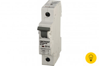 Автоматический выключатель СВЕТОЗАР 1п Премиум 6A, B, 6кА, 230/400В SV-49011-06-B