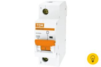 Автоматический выключатель TDM ВА47-100 1Р 10А 10кА D SQ0207-0001