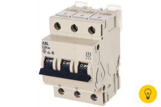 Автоматический выключатель ABL 3P, C, 20 A, 6 кА, 230/400 В AC, серия S C20S3