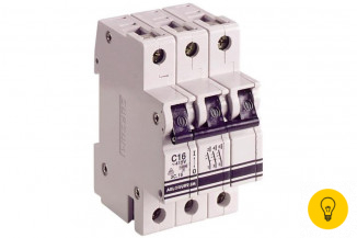 Автоматический выключатель ABL 3P, C, 4 А, 10 кА, 230/400 В AC, серия Т 3C4.0 C4T3