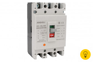 Автоматический выключатель ANDELI AM1-125L/3P 100A 30KA ADL06-025