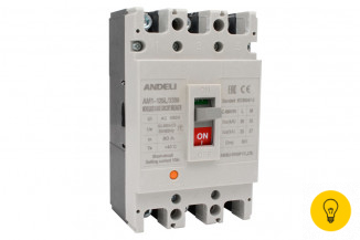 Автоматический выключатель ANDELI AM1-125L/3P 80A 30KA ADL06-024