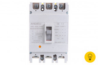 Автоматический выключатель ANDELI AM1-225L/3P 225A 35KA ADL06-035